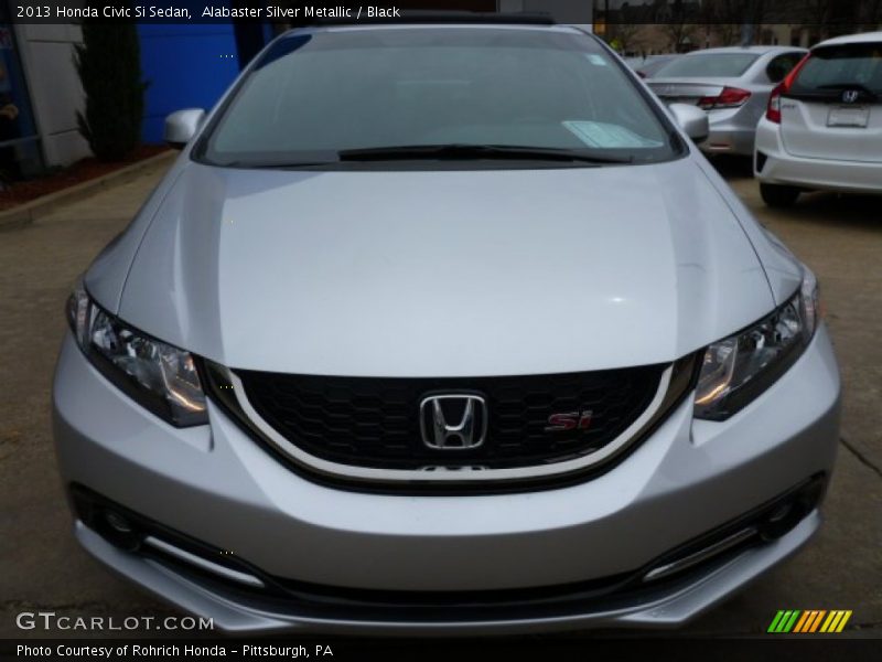 Alabaster Silver Metallic / Black 2013 Honda Civic Si Sedan