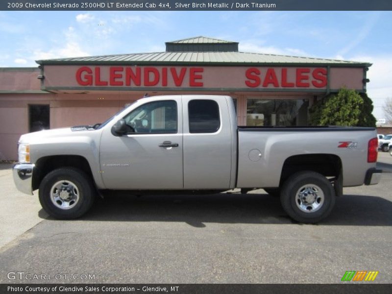 Silver Birch Metallic / Dark Titanium 2009 Chevrolet Silverado 2500HD LT Extended Cab 4x4