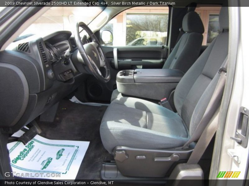 Silver Birch Metallic / Dark Titanium 2009 Chevrolet Silverado 2500HD LT Extended Cab 4x4