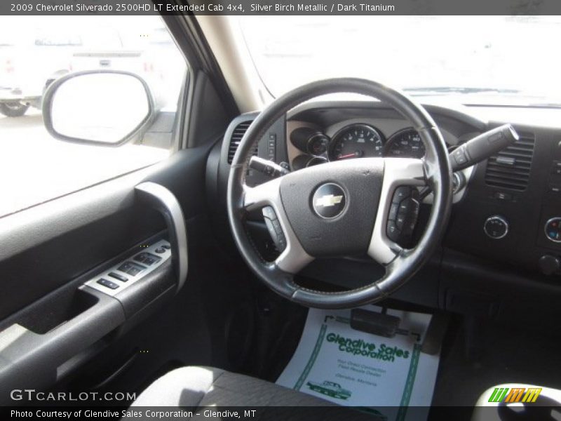 Silver Birch Metallic / Dark Titanium 2009 Chevrolet Silverado 2500HD LT Extended Cab 4x4