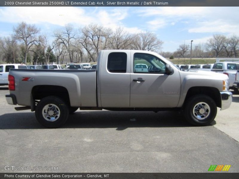 Silver Birch Metallic / Dark Titanium 2009 Chevrolet Silverado 2500HD LT Extended Cab 4x4