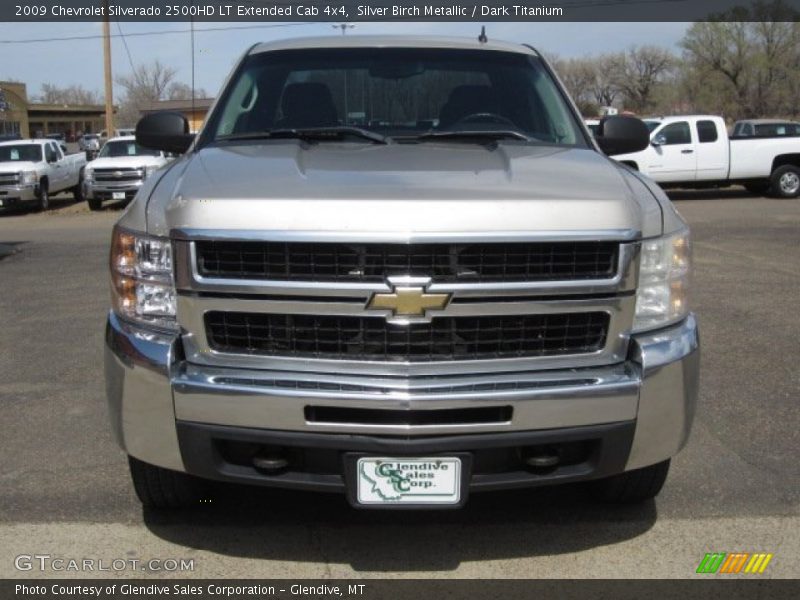 Silver Birch Metallic / Dark Titanium 2009 Chevrolet Silverado 2500HD LT Extended Cab 4x4