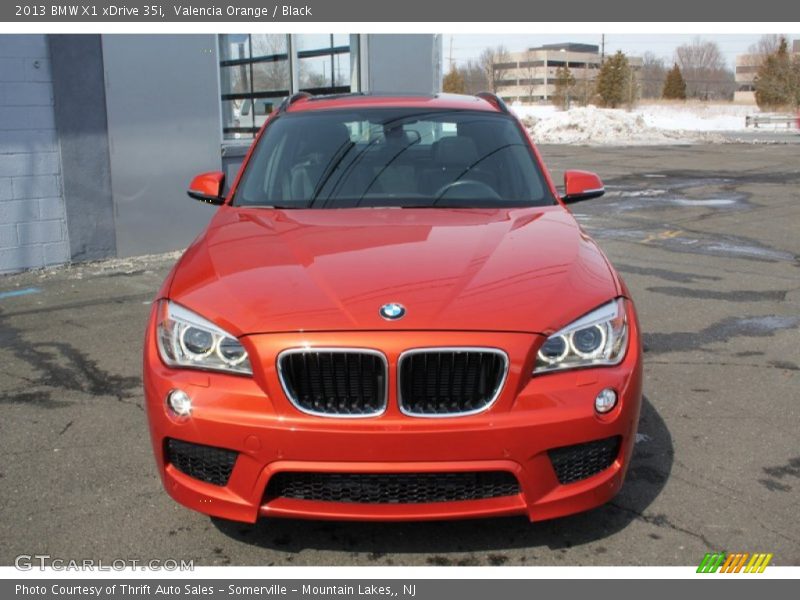 Valencia Orange / Black 2013 BMW X1 xDrive 35i