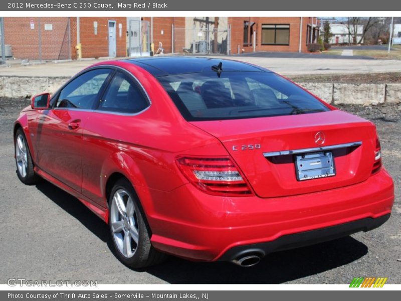 Mars Red / Black 2012 Mercedes-Benz C 250 Coupe