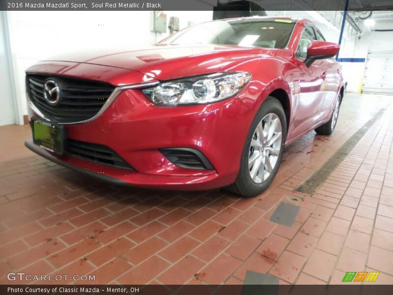 Soul Red Metallic / Black 2016 Mazda Mazda6 Sport