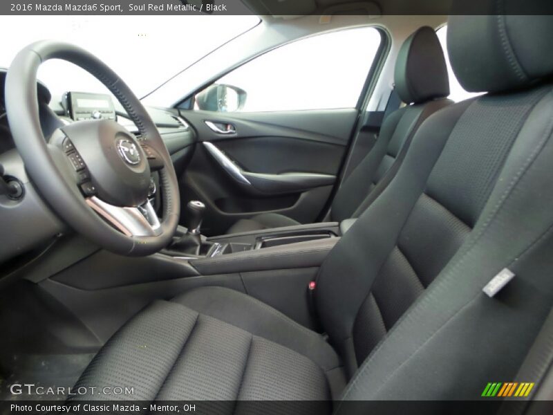 Soul Red Metallic / Black 2016 Mazda Mazda6 Sport