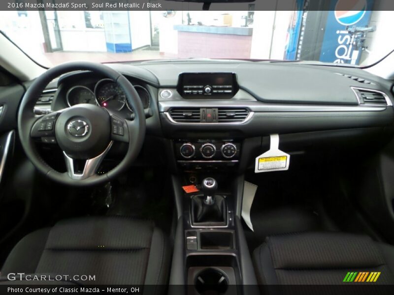 Soul Red Metallic / Black 2016 Mazda Mazda6 Sport