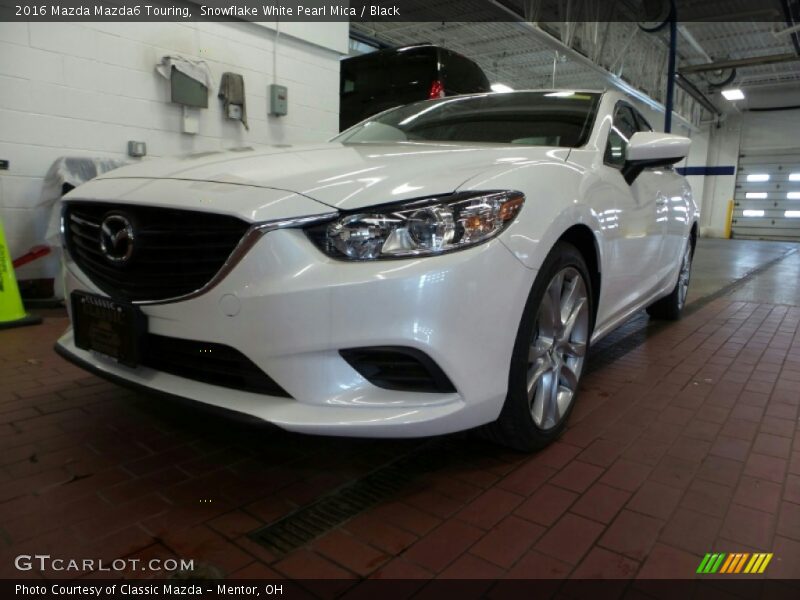 Snowflake White Pearl Mica / Black 2016 Mazda Mazda6 Touring