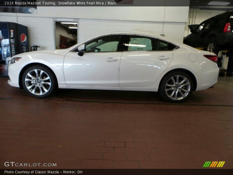 Snowflake White Pearl Mica / Black 2016 Mazda Mazda6 Touring