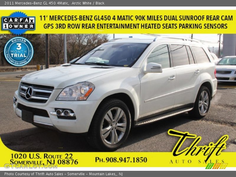 Arctic White / Black 2011 Mercedes-Benz GL 450 4Matic