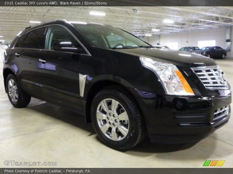Black Raven / Ebony/Ebony 2015 Cadillac SRX Luxury AWD