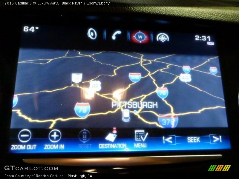 Black Raven / Ebony/Ebony 2015 Cadillac SRX Luxury AWD