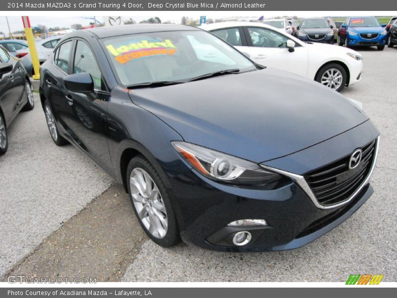 Deep Crystal Blue Mica / Almond Leather 2014 Mazda MAZDA3 s Grand Touring 4 Door