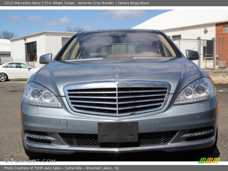 Andorite Grey Metallic / Sahara Beige/Black 2013 Mercedes-Benz S 550 4Matic Sedan