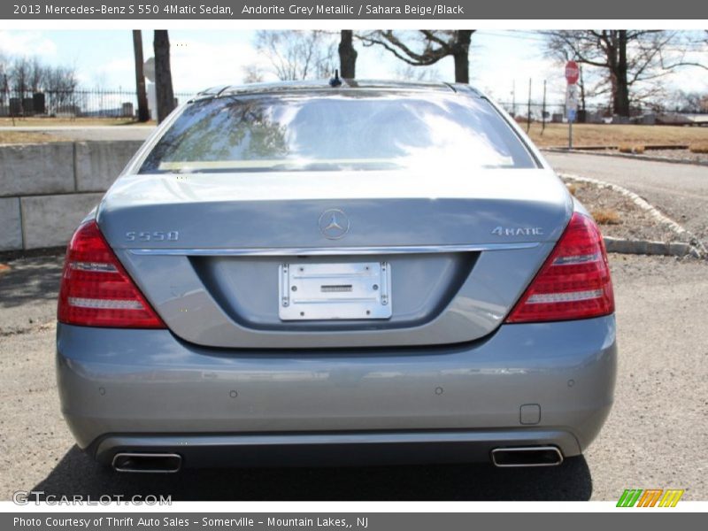 Andorite Grey Metallic / Sahara Beige/Black 2013 Mercedes-Benz S 550 4Matic Sedan