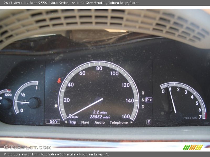  2013 S 550 4Matic Sedan 550 4Matic Sedan Gauges