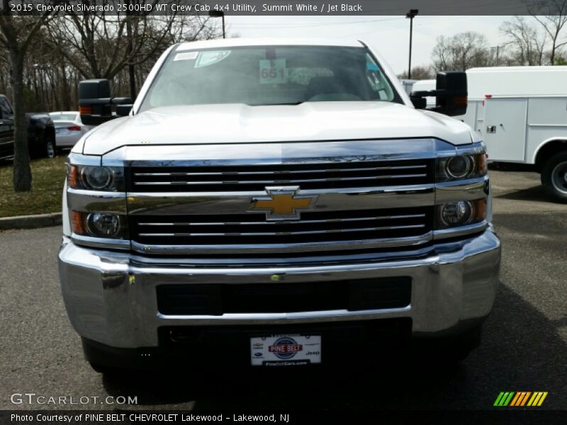 Summit White / Jet Black 2015 Chevrolet Silverado 2500HD WT Crew Cab 4x4 Utility