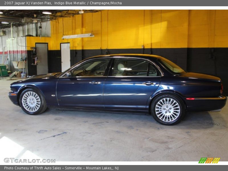 Indigo Blue Metallic / Champagne/Mocha 2007 Jaguar XJ Vanden Plas