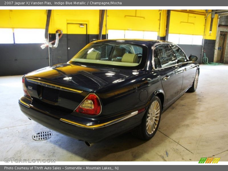 Indigo Blue Metallic / Champagne/Mocha 2007 Jaguar XJ Vanden Plas