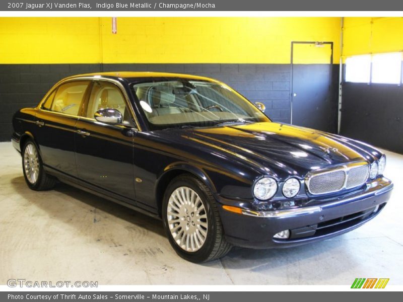 Indigo Blue Metallic / Champagne/Mocha 2007 Jaguar XJ Vanden Plas