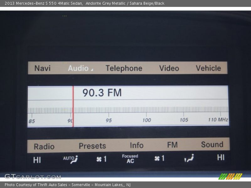 Audio System of 2013 S 550 4Matic Sedan