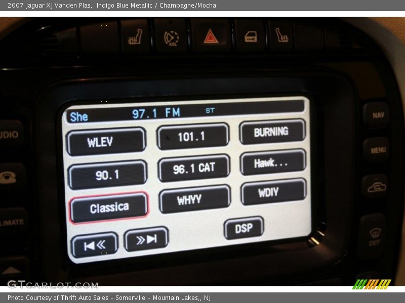 Indigo Blue Metallic / Champagne/Mocha 2007 Jaguar XJ Vanden Plas