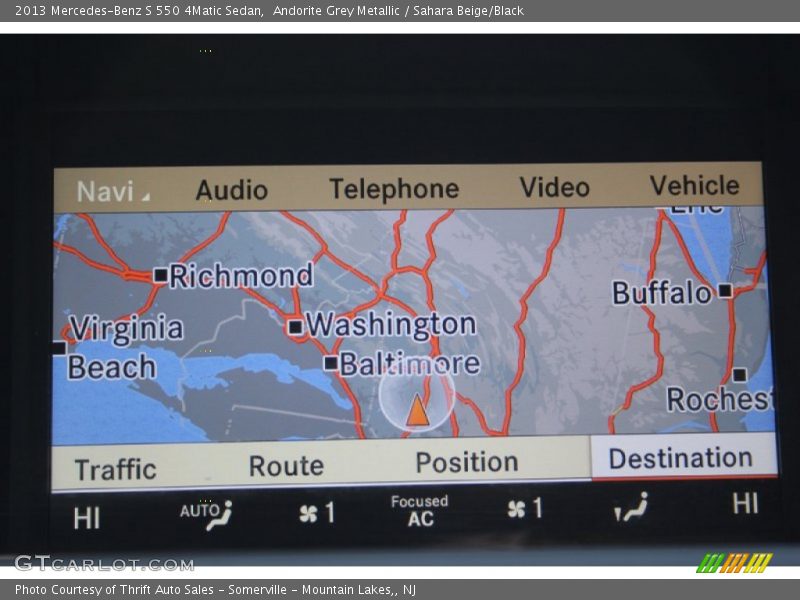 Navigation of 2013 S 550 4Matic Sedan
