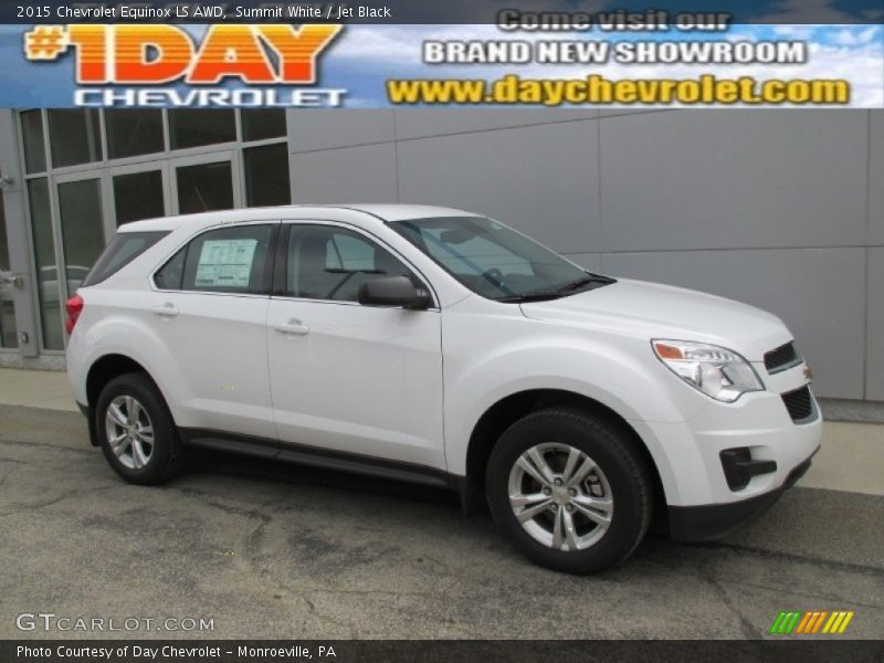 Summit White / Jet Black 2015 Chevrolet Equinox LS AWD