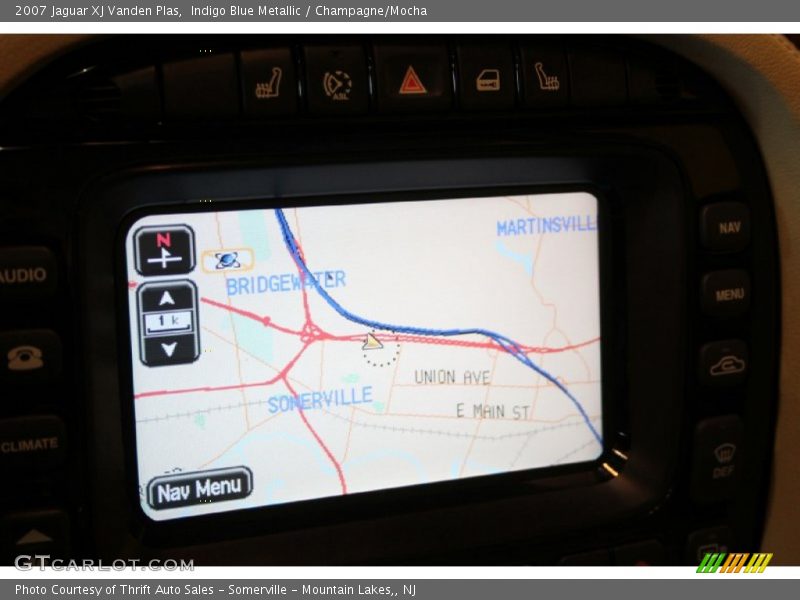 Indigo Blue Metallic / Champagne/Mocha 2007 Jaguar XJ Vanden Plas