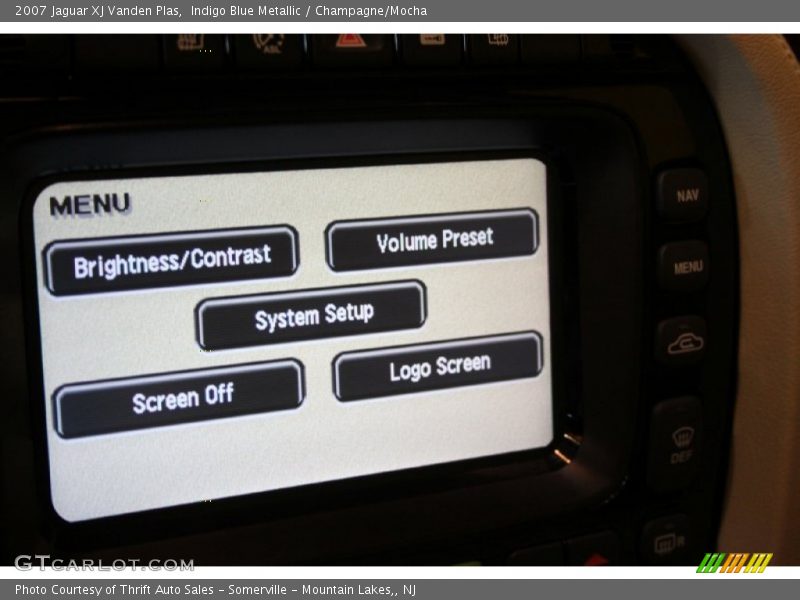 Indigo Blue Metallic / Champagne/Mocha 2007 Jaguar XJ Vanden Plas