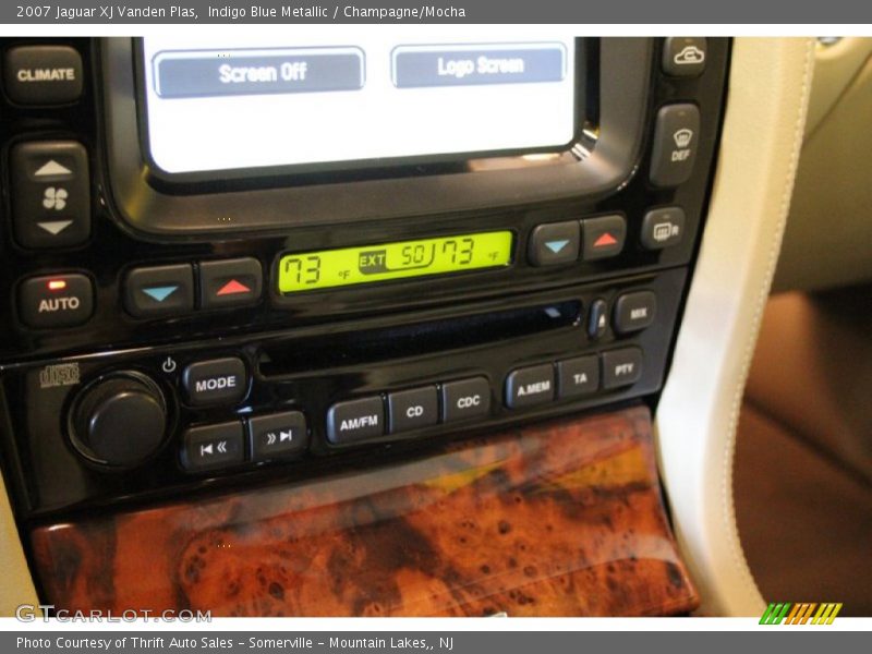 Indigo Blue Metallic / Champagne/Mocha 2007 Jaguar XJ Vanden Plas