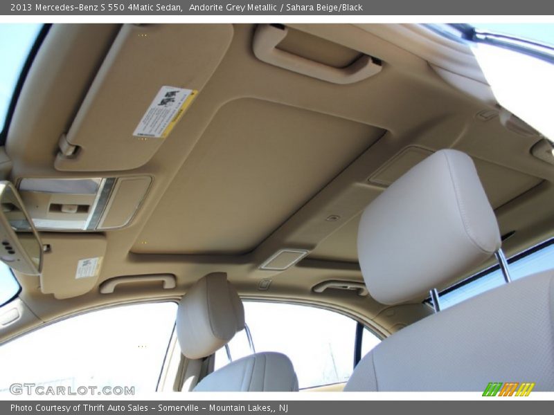 Andorite Grey Metallic / Sahara Beige/Black 2013 Mercedes-Benz S 550 4Matic Sedan