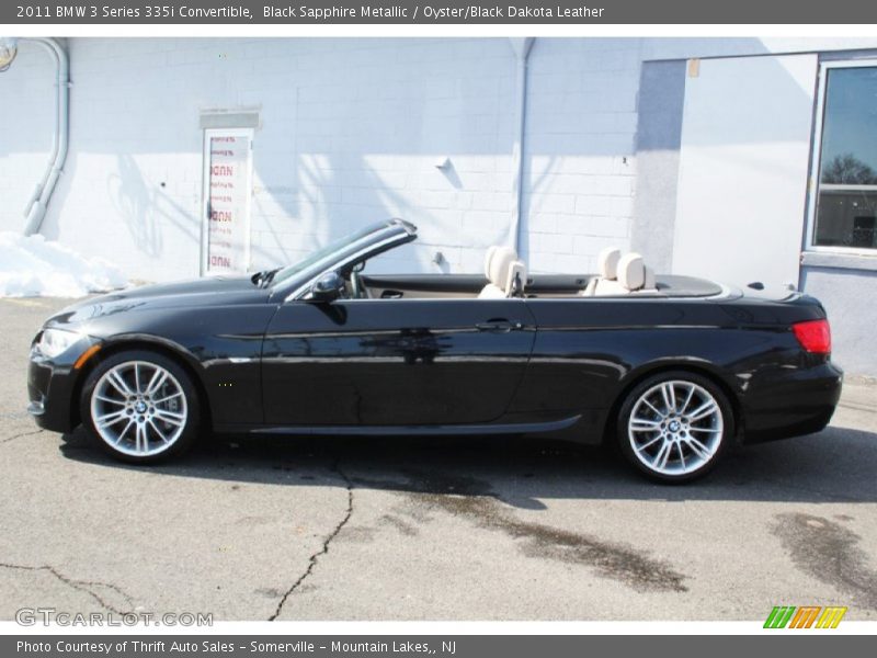 Black Sapphire Metallic / Oyster/Black Dakota Leather 2011 BMW 3 Series 335i Convertible
