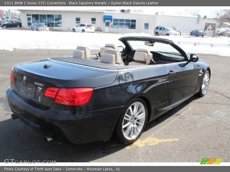 Black Sapphire Metallic / Oyster/Black Dakota Leather 2011 BMW 3 Series 335i Convertible