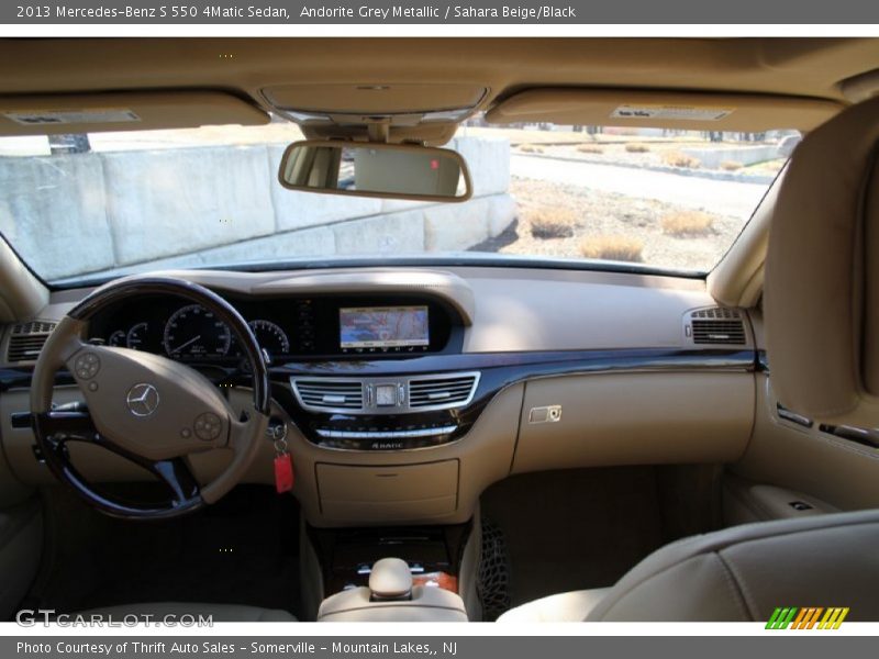 Andorite Grey Metallic / Sahara Beige/Black 2013 Mercedes-Benz S 550 4Matic Sedan