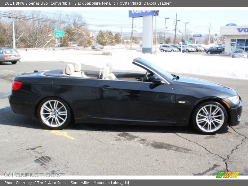 Black Sapphire Metallic / Oyster/Black Dakota Leather 2011 BMW 3 Series 335i Convertible