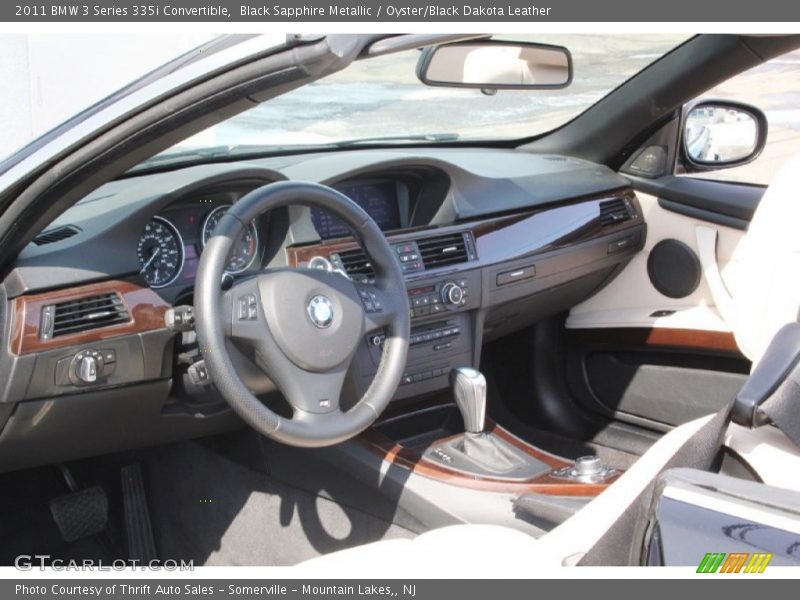 Black Sapphire Metallic / Oyster/Black Dakota Leather 2011 BMW 3 Series 335i Convertible