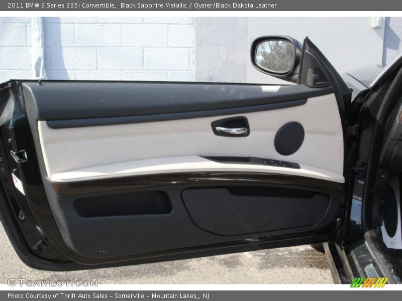 Black Sapphire Metallic / Oyster/Black Dakota Leather 2011 BMW 3 Series 335i Convertible
