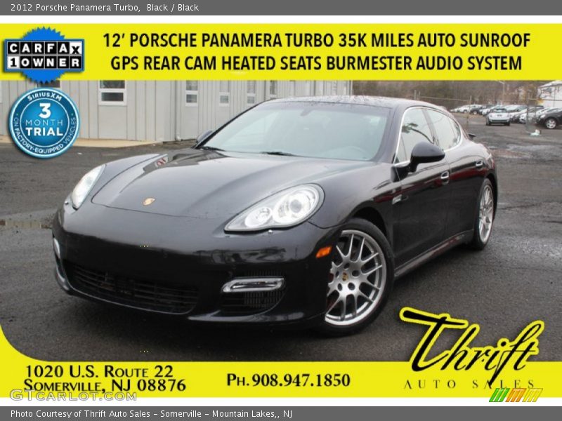 Black / Black 2012 Porsche Panamera Turbo