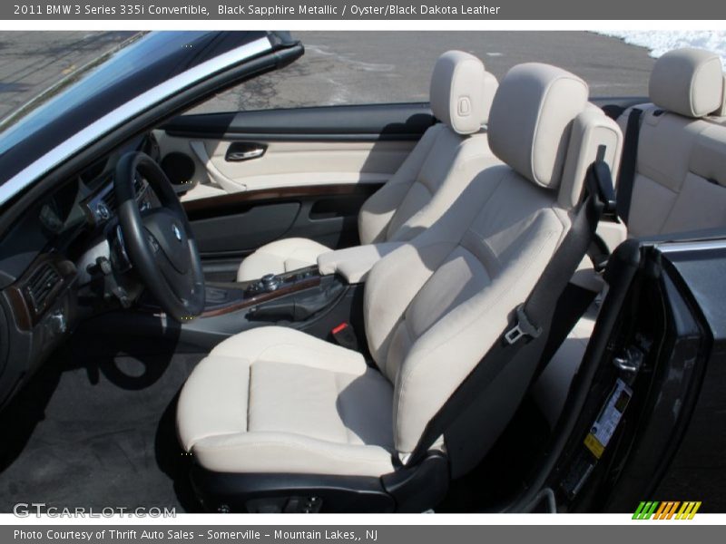 Black Sapphire Metallic / Oyster/Black Dakota Leather 2011 BMW 3 Series 335i Convertible