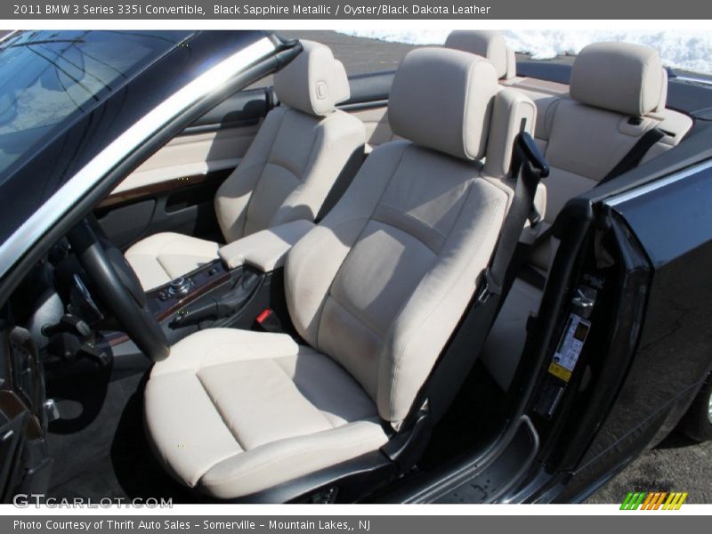 Black Sapphire Metallic / Oyster/Black Dakota Leather 2011 BMW 3 Series 335i Convertible