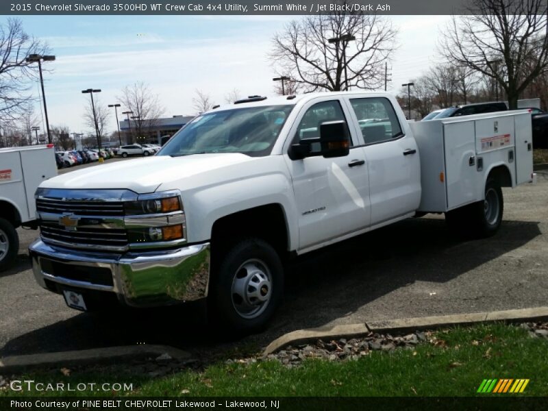 Summit White / Jet Black/Dark Ash 2015 Chevrolet Silverado 3500HD WT Crew Cab 4x4 Utility