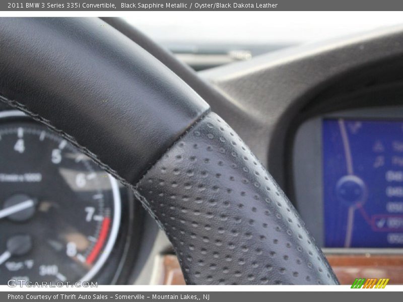 Black Sapphire Metallic / Oyster/Black Dakota Leather 2011 BMW 3 Series 335i Convertible