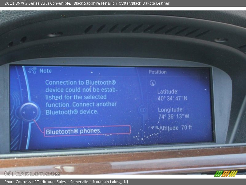 Black Sapphire Metallic / Oyster/Black Dakota Leather 2011 BMW 3 Series 335i Convertible