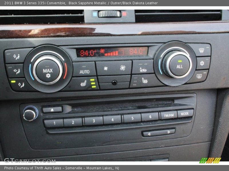 Black Sapphire Metallic / Oyster/Black Dakota Leather 2011 BMW 3 Series 335i Convertible