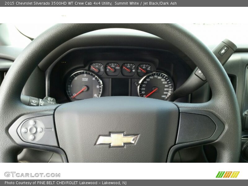 Summit White / Jet Black/Dark Ash 2015 Chevrolet Silverado 3500HD WT Crew Cab 4x4 Utility