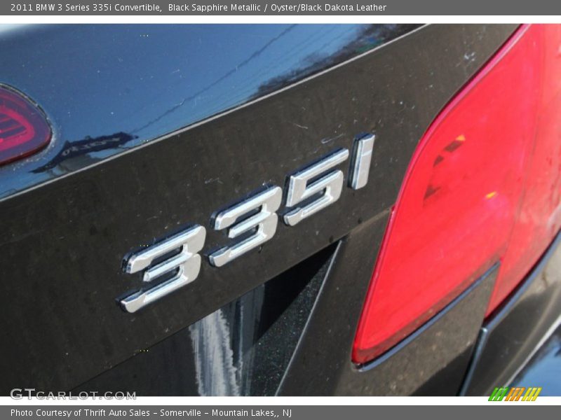 Black Sapphire Metallic / Oyster/Black Dakota Leather 2011 BMW 3 Series 335i Convertible