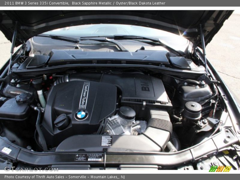 Black Sapphire Metallic / Oyster/Black Dakota Leather 2011 BMW 3 Series 335i Convertible