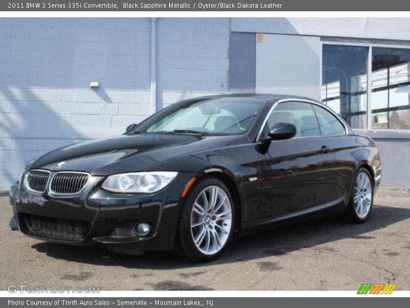 Black Sapphire Metallic / Oyster/Black Dakota Leather 2011 BMW 3 Series 335i Convertible