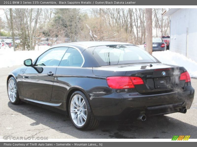 Black Sapphire Metallic / Oyster/Black Dakota Leather 2011 BMW 3 Series 335i Convertible